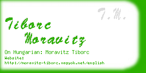 tiborc moravitz business card